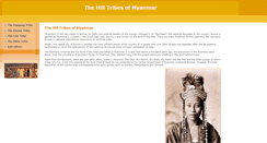 Desktop Screenshot of hilltribesmyanmar.com